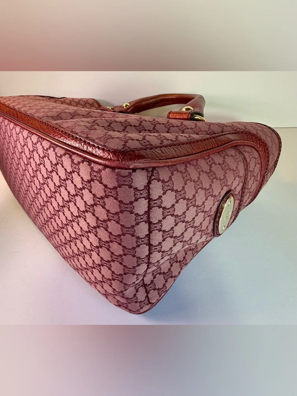 Celine Pink Macadam Boogie Bag Y2K Vintage Satchel